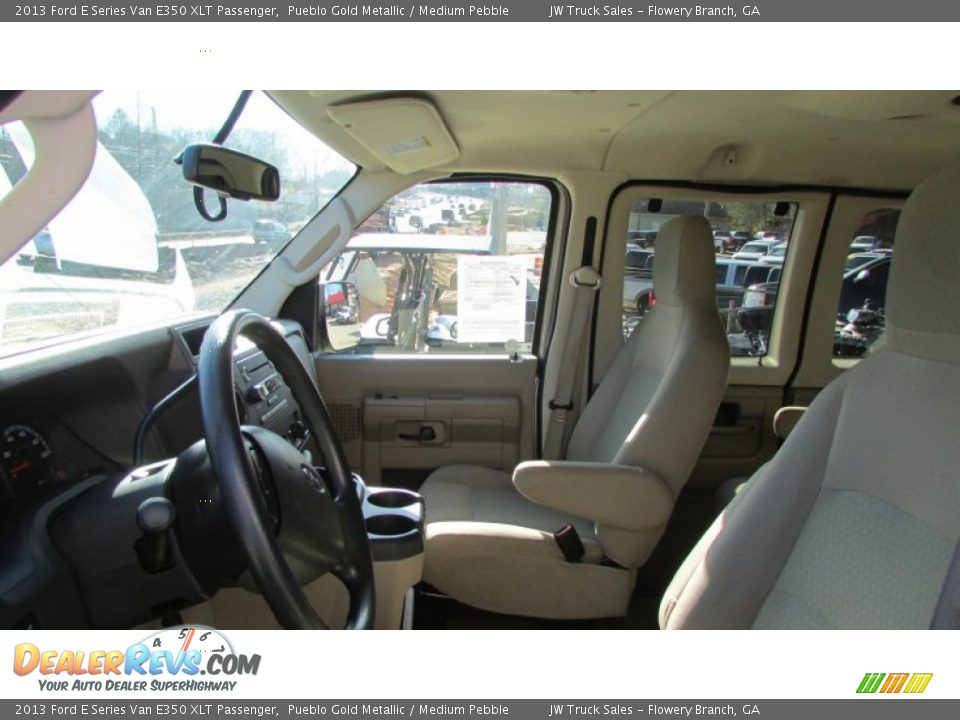 2013 Ford E Series Van E350 XLT Passenger Pueblo Gold Metallic / Medium Pebble Photo #19