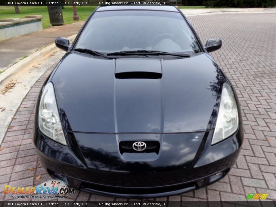 2001 Toyota Celica GT Carbon Blue / Black/Blue Photo #15