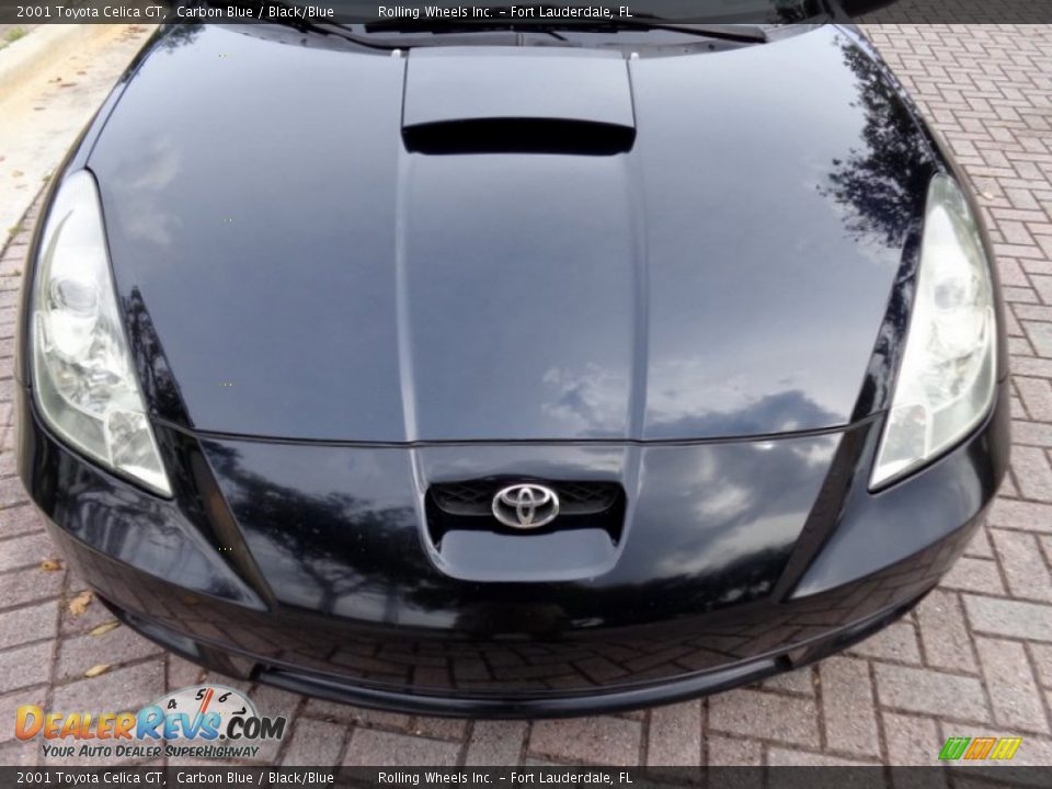 2001 Toyota Celica GT Carbon Blue / Black/Blue Photo #31