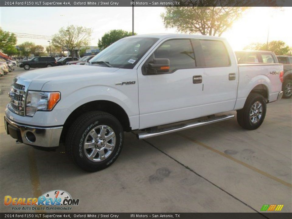 2014 Ford F150 XLT SuperCrew 4x4 Oxford White / Steel Grey Photo #1