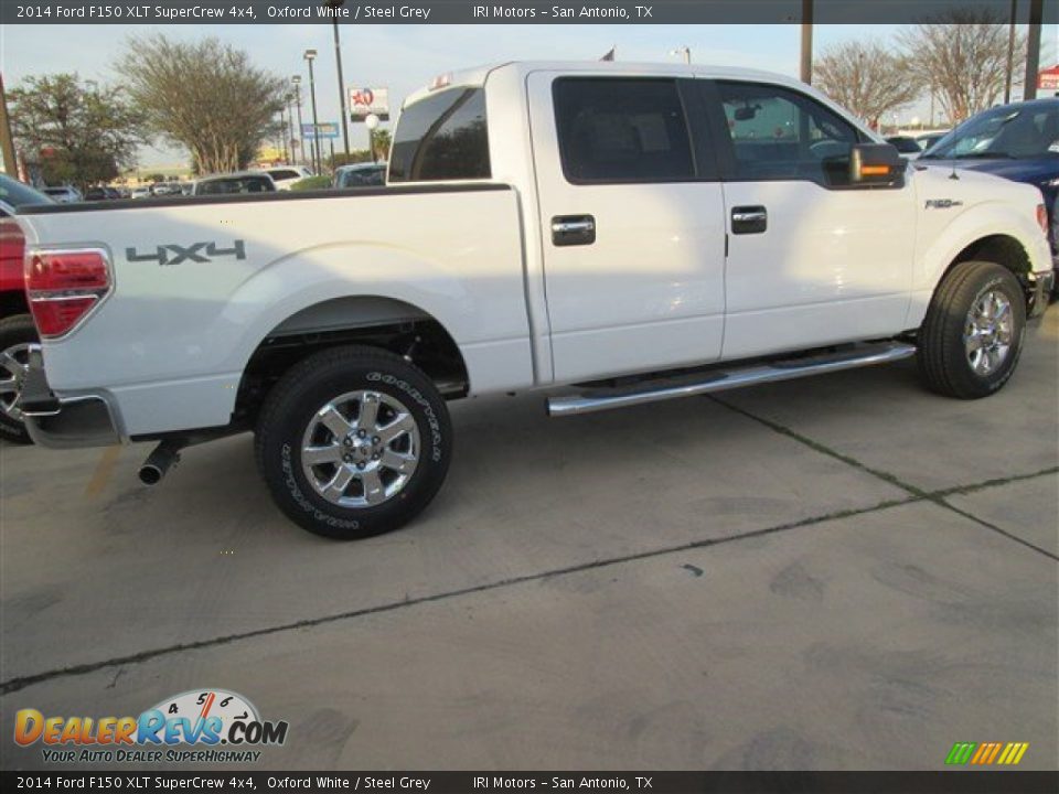 2014 Ford F150 XLT SuperCrew 4x4 Oxford White / Steel Grey Photo #4