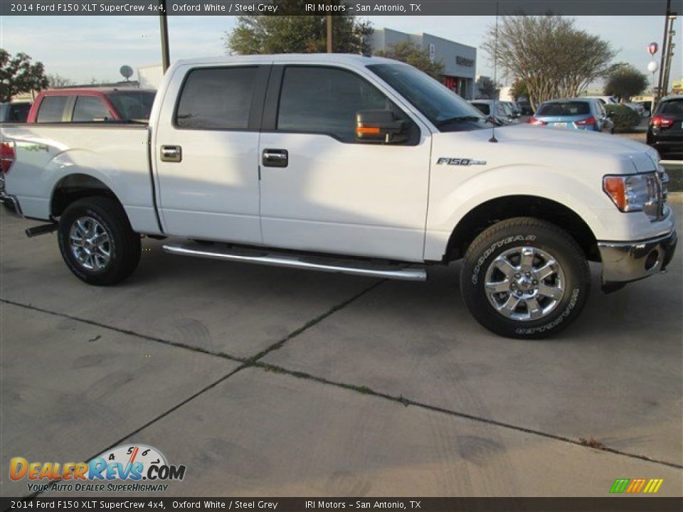 2014 Ford F150 XLT SuperCrew 4x4 Oxford White / Steel Grey Photo #5