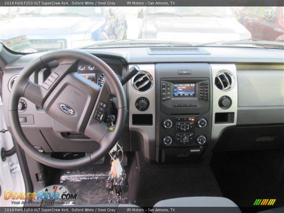 2014 Ford F150 XLT SuperCrew 4x4 Oxford White / Steel Grey Photo #8