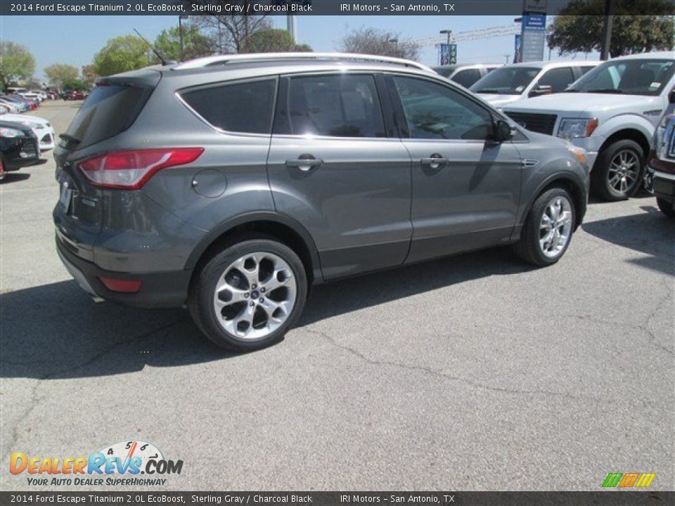 2014 Ford Escape Titanium 2.0L EcoBoost Sterling Gray / Charcoal Black Photo #4