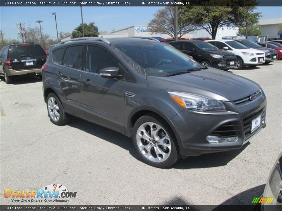 2014 Ford Escape Titanium 2.0L EcoBoost Sterling Gray / Charcoal Black Photo #5