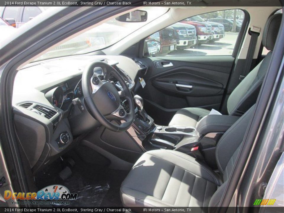 2014 Ford Escape Titanium 2.0L EcoBoost Sterling Gray / Charcoal Black Photo #6