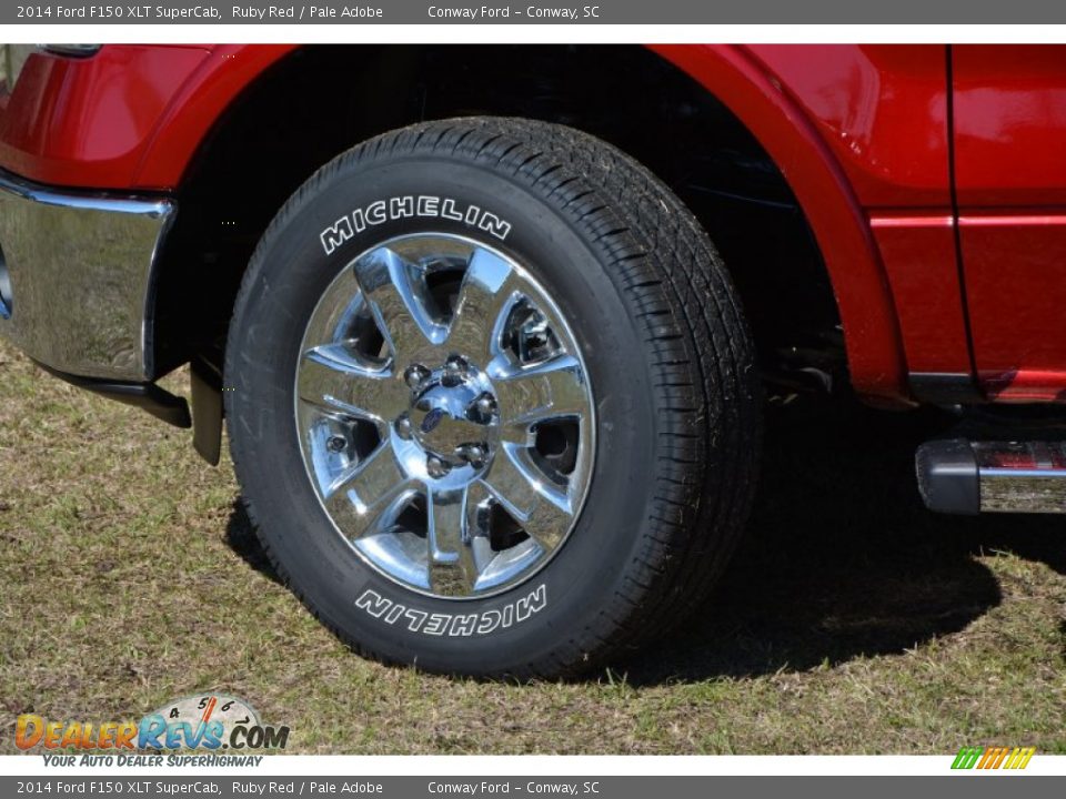 2014 Ford F150 XLT SuperCab Ruby Red / Pale Adobe Photo #9