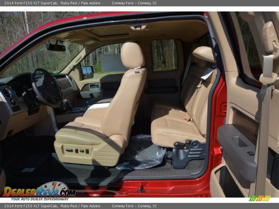 2014 Ford F150 XLT SuperCab Ruby Red / Pale Adobe Photo #10