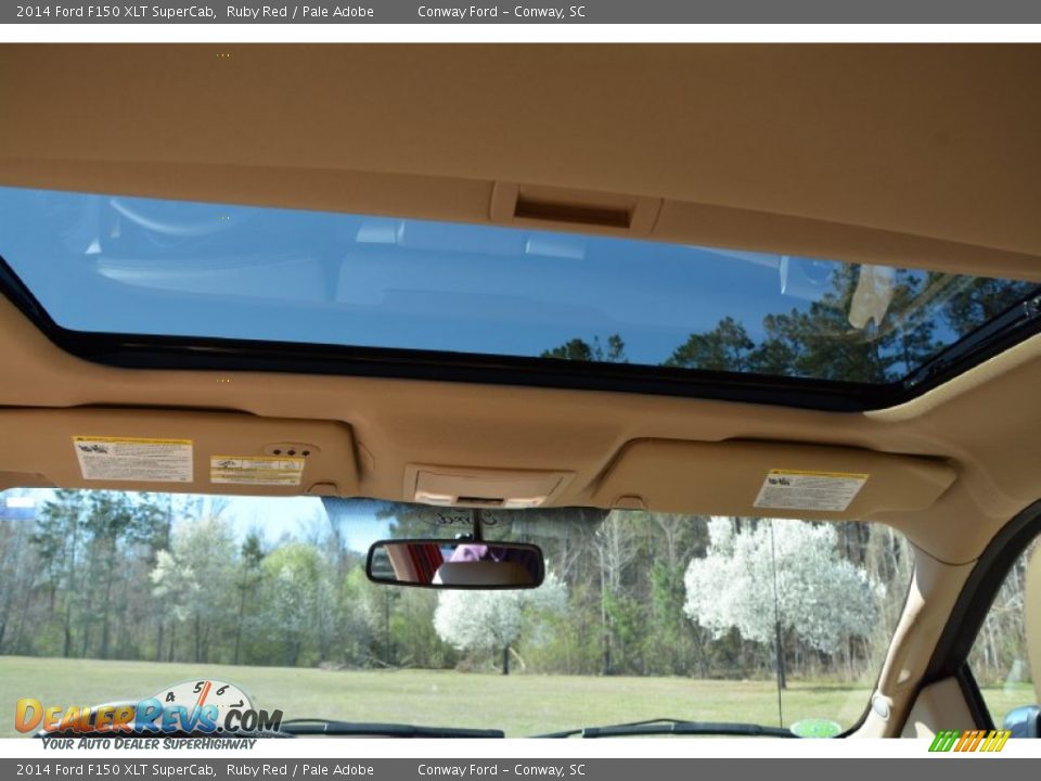 2014 Ford F150 XLT SuperCab Ruby Red / Pale Adobe Photo #13