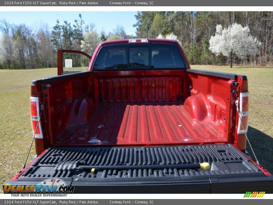 2014 Ford F150 XLT SuperCab Ruby Red / Pale Adobe Photo #14