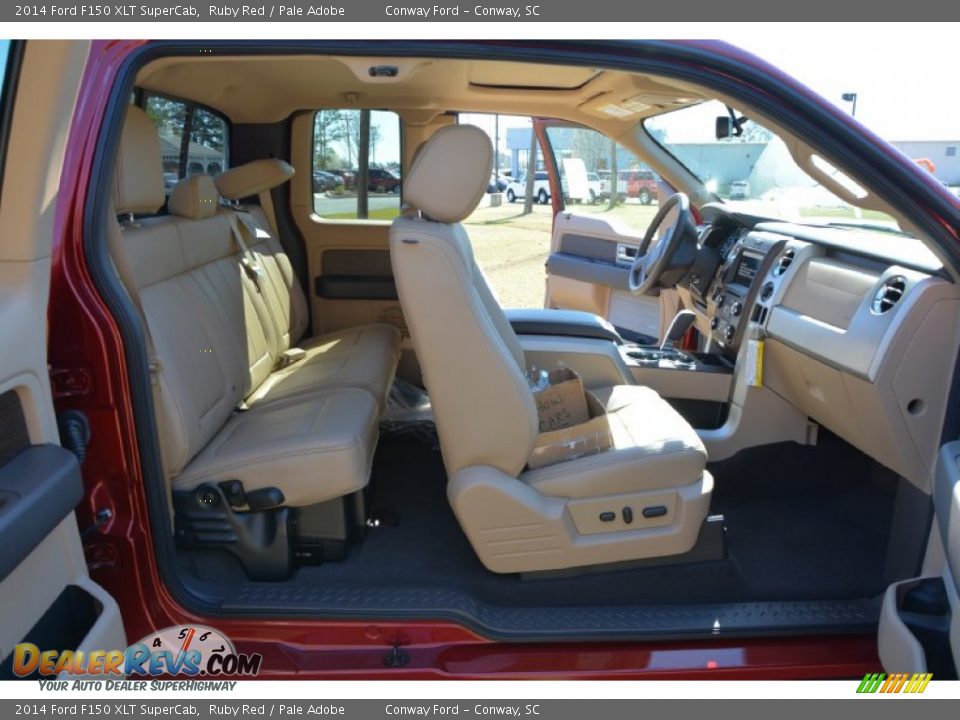 2014 Ford F150 XLT SuperCab Ruby Red / Pale Adobe Photo #15