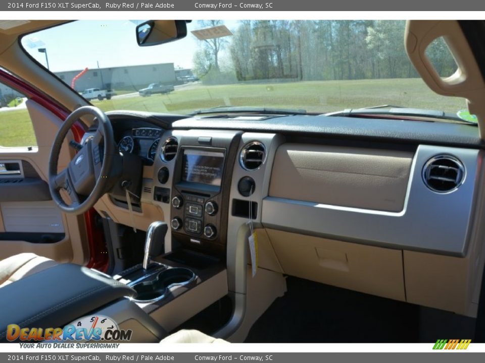 2014 Ford F150 XLT SuperCab Ruby Red / Pale Adobe Photo #16