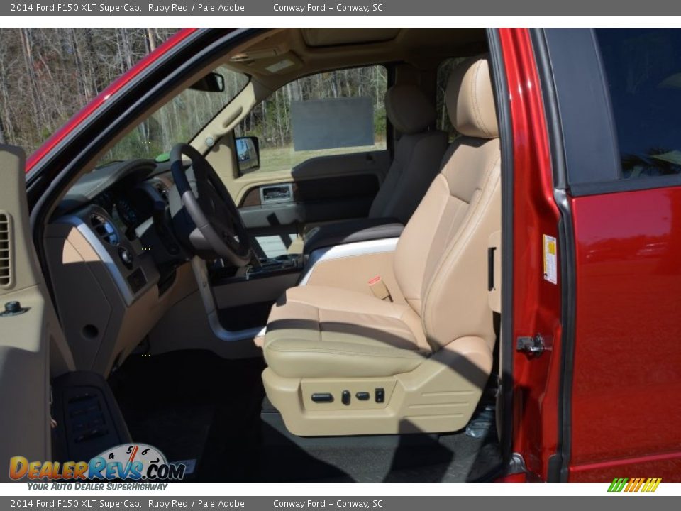 2014 Ford F150 XLT SuperCab Ruby Red / Pale Adobe Photo #17