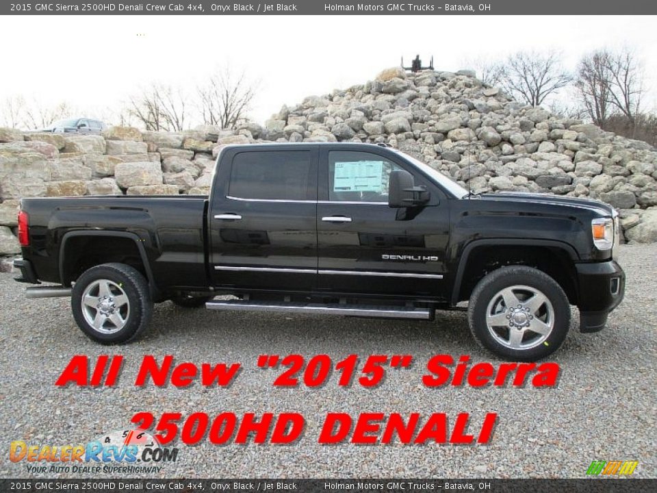 2015 GMC Sierra 2500HD Denali Crew Cab 4x4 Onyx Black / Jet Black Photo #1