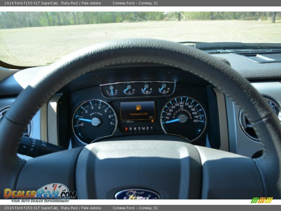 2014 Ford F150 XLT SuperCab Ruby Red / Pale Adobe Photo #22