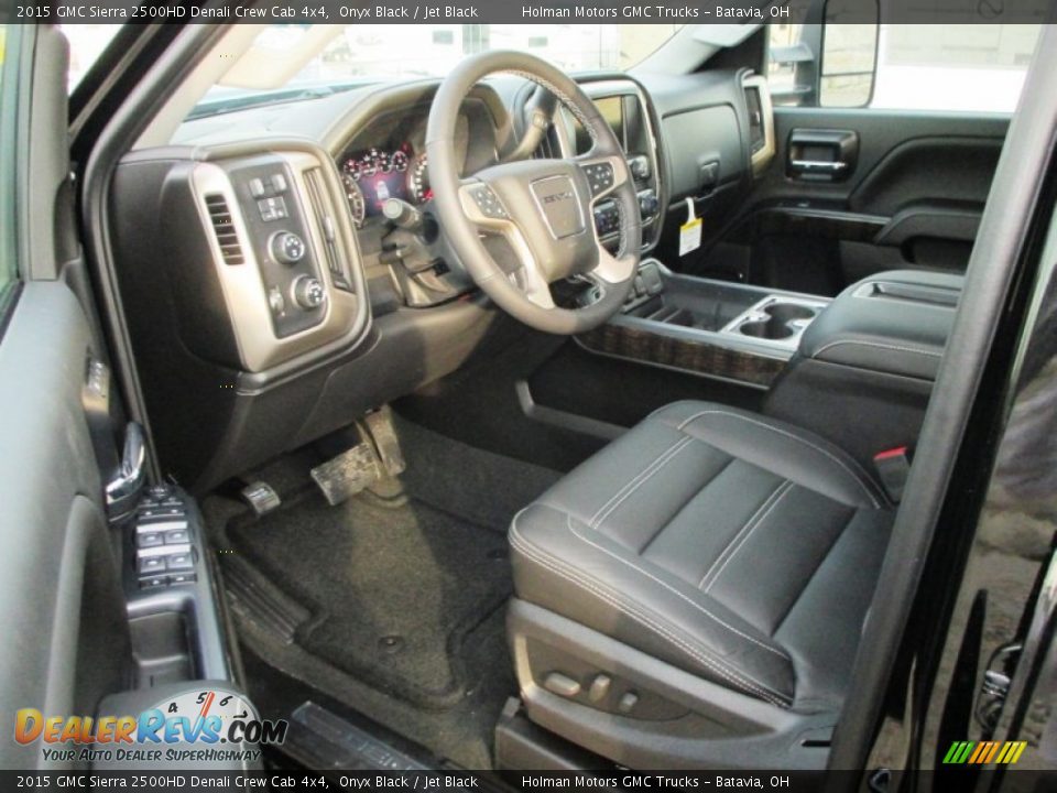 2015 GMC Sierra 2500HD Denali Crew Cab 4x4 Onyx Black / Jet Black Photo #8