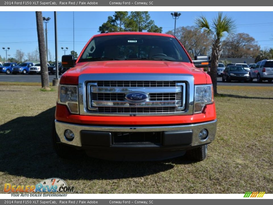 2014 Ford F150 XLT SuperCab Race Red / Pale Adobe Photo #2