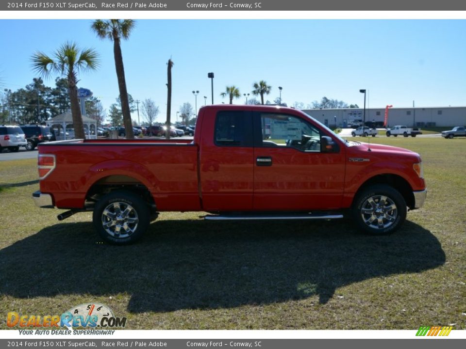 2014 Ford F150 XLT SuperCab Race Red / Pale Adobe Photo #4