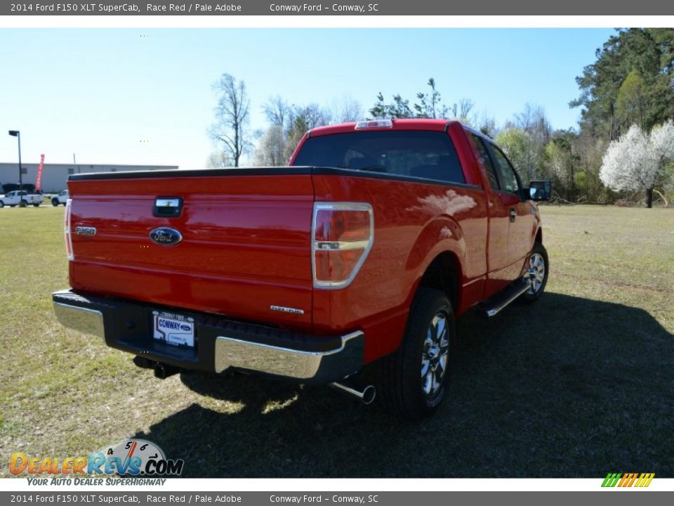 2014 Ford F150 XLT SuperCab Race Red / Pale Adobe Photo #5