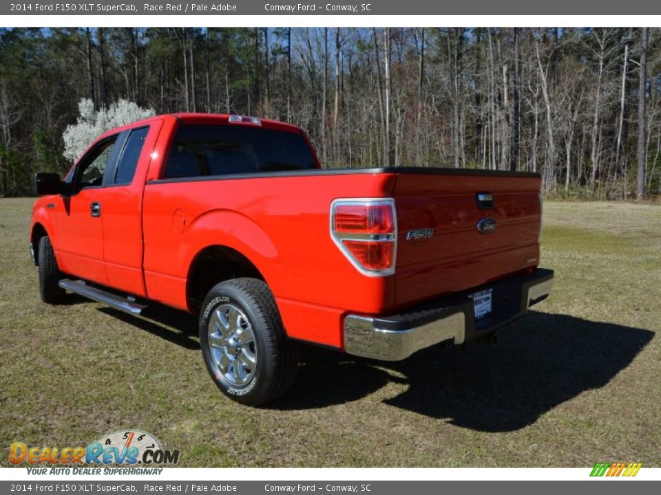2014 Ford F150 XLT SuperCab Race Red / Pale Adobe Photo #7