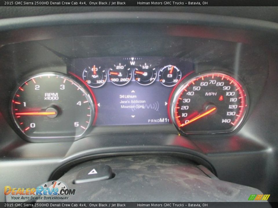 2015 GMC Sierra 2500HD Denali Crew Cab 4x4 Onyx Black / Jet Black Photo #24