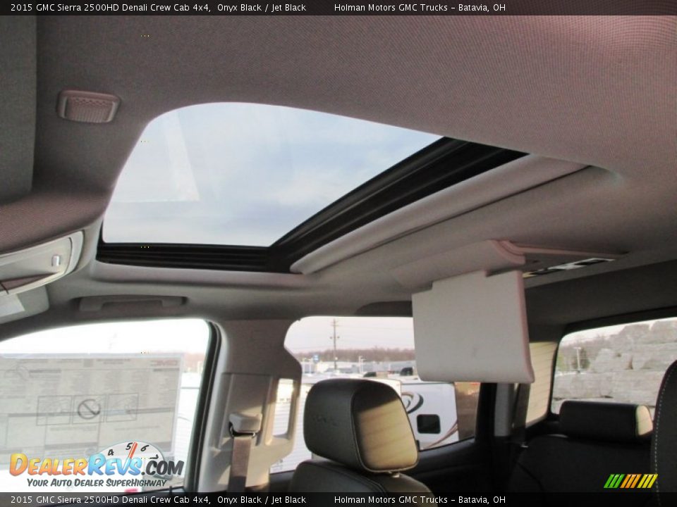2015 GMC Sierra 2500HD Denali Crew Cab 4x4 Onyx Black / Jet Black Photo #28
