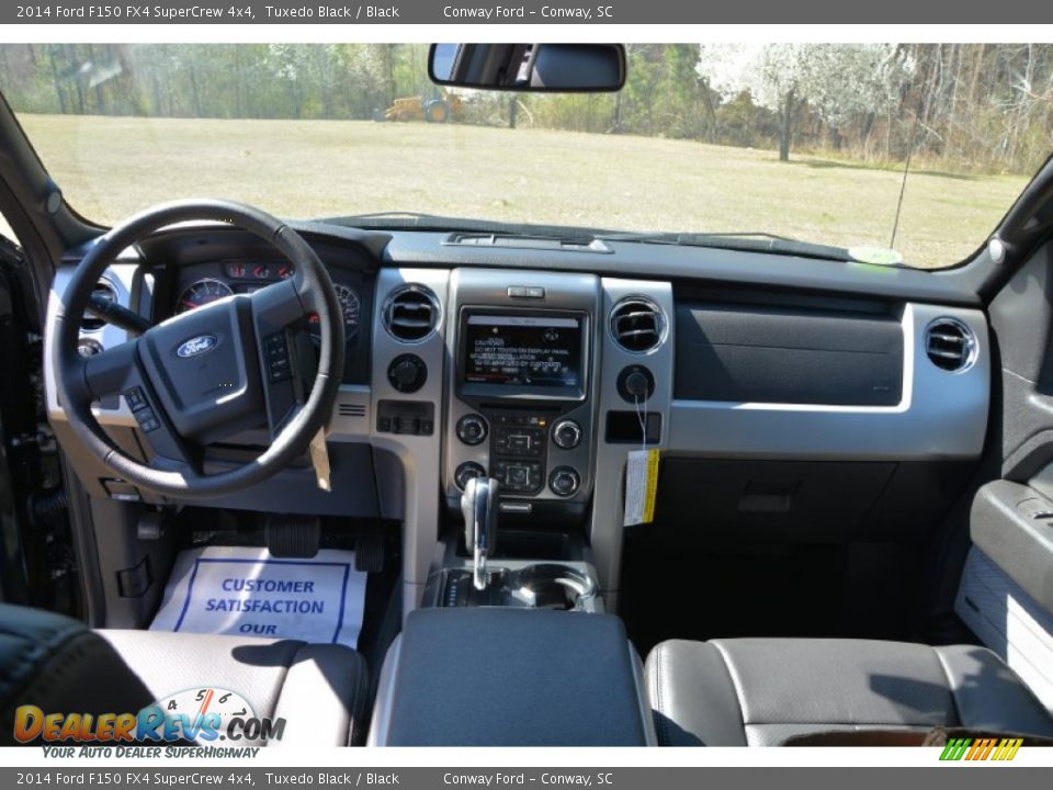 2014 Ford F150 FX4 SuperCrew 4x4 Tuxedo Black / Black Photo #14