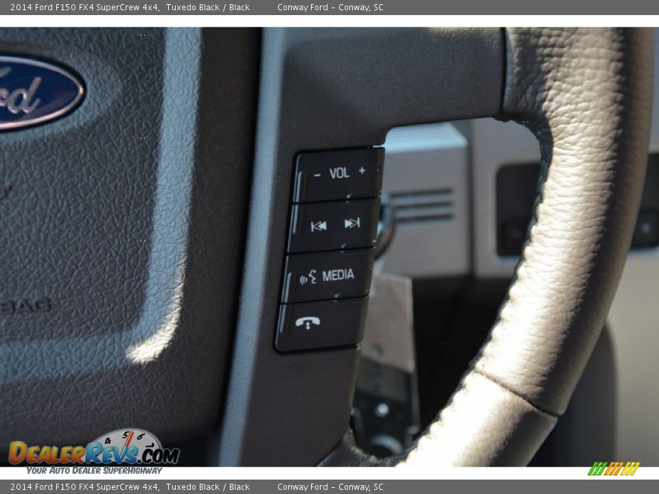 2014 Ford F150 FX4 SuperCrew 4x4 Tuxedo Black / Black Photo #26