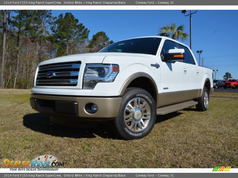 2014 Ford F150 King Ranch SuperCrew Oxford White / King Ranch Chaparral/Black Photo #1