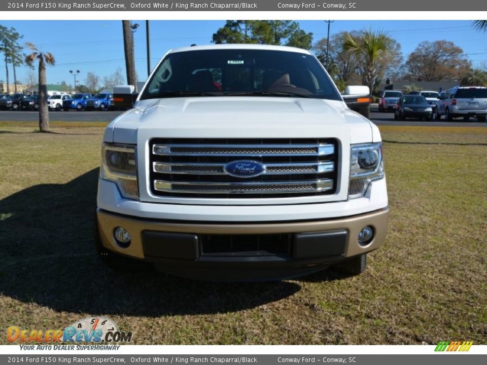 2014 Ford F150 King Ranch SuperCrew Oxford White / King Ranch Chaparral/Black Photo #2