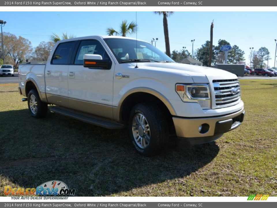 2014 Ford F150 King Ranch SuperCrew Oxford White / King Ranch Chaparral/Black Photo #3