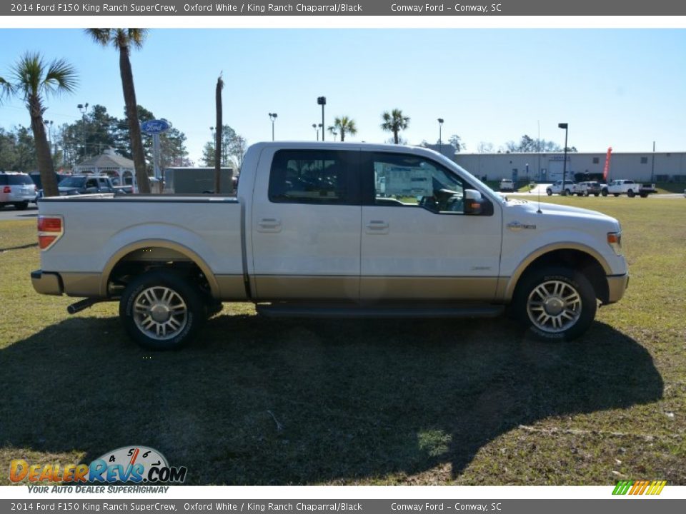2014 Ford F150 King Ranch SuperCrew Oxford White / King Ranch Chaparral/Black Photo #4