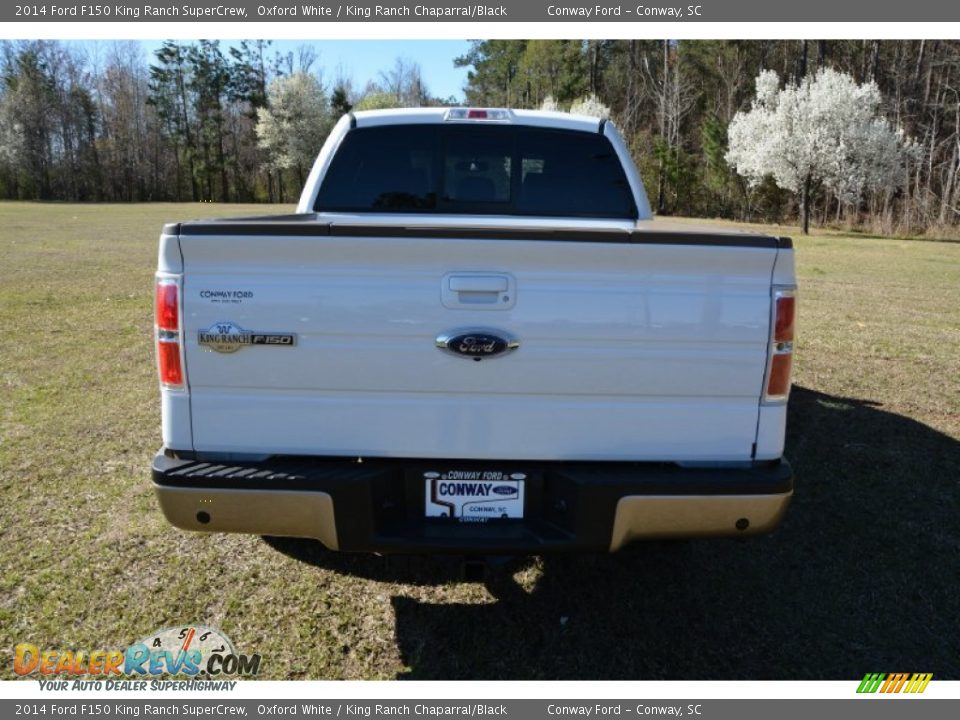 2014 Ford F150 King Ranch SuperCrew Oxford White / King Ranch Chaparral/Black Photo #6