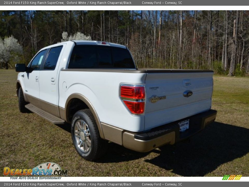 2014 Ford F150 King Ranch SuperCrew Oxford White / King Ranch Chaparral/Black Photo #8
