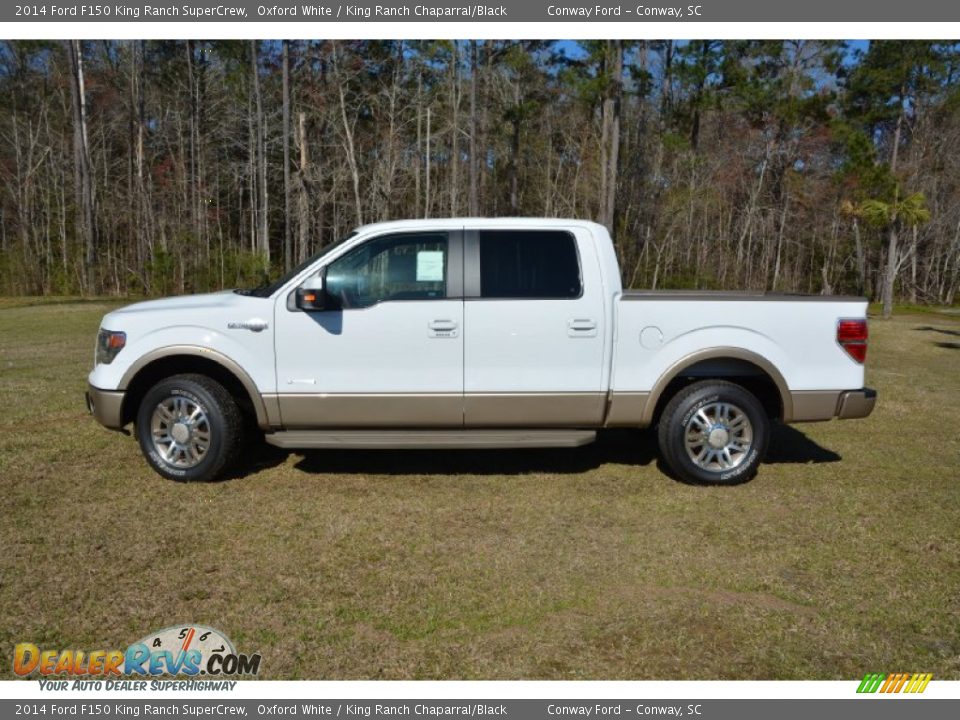 2014 Ford F150 King Ranch SuperCrew Oxford White / King Ranch Chaparral/Black Photo #9