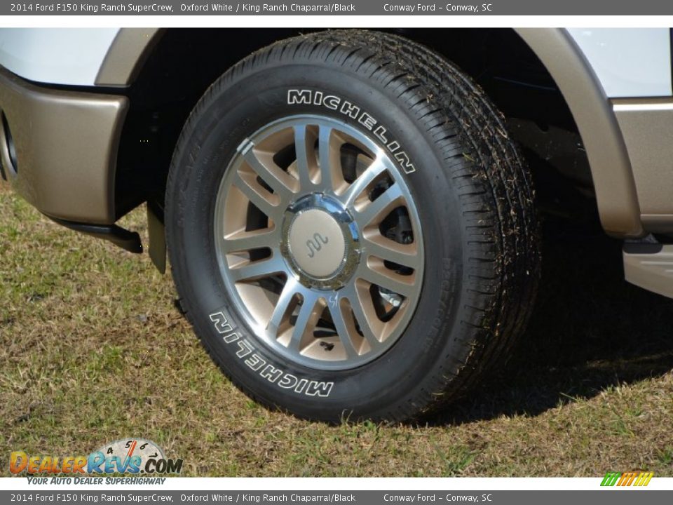 2014 Ford F150 King Ranch SuperCrew Oxford White / King Ranch Chaparral/Black Photo #10