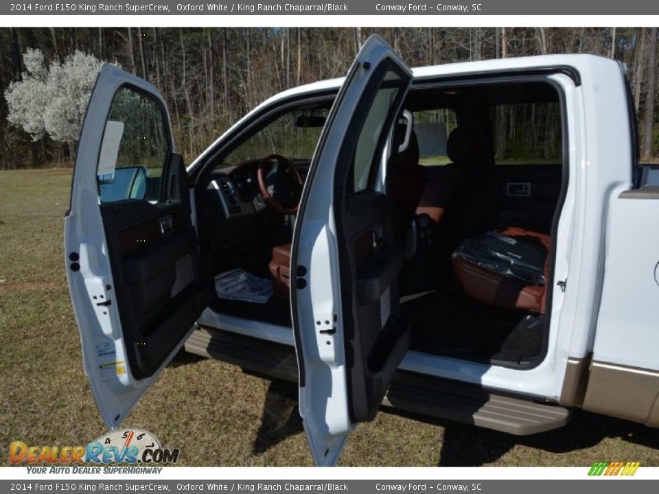 2014 Ford F150 King Ranch SuperCrew Oxford White / King Ranch Chaparral/Black Photo #11