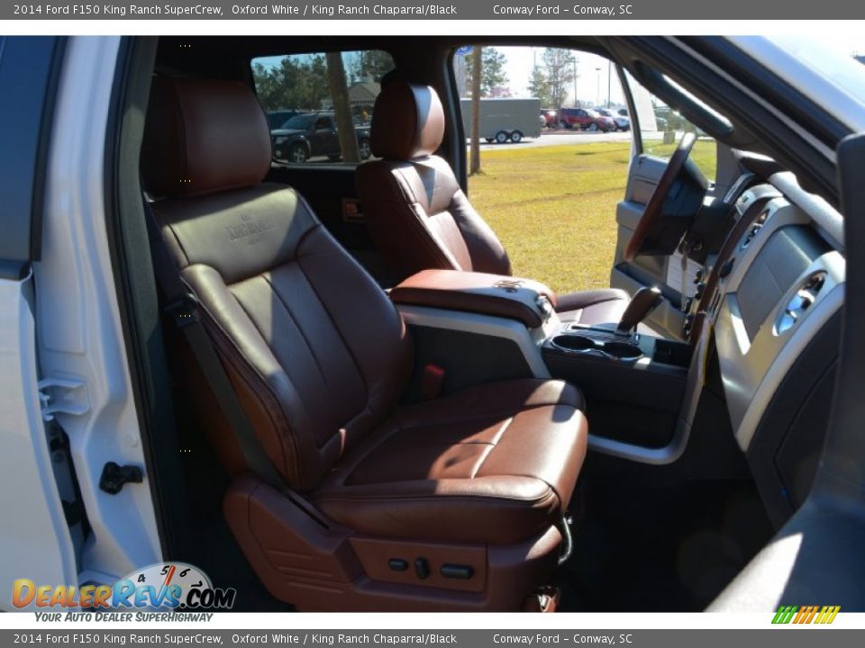 2014 Ford F150 King Ranch SuperCrew Oxford White / King Ranch Chaparral/Black Photo #17