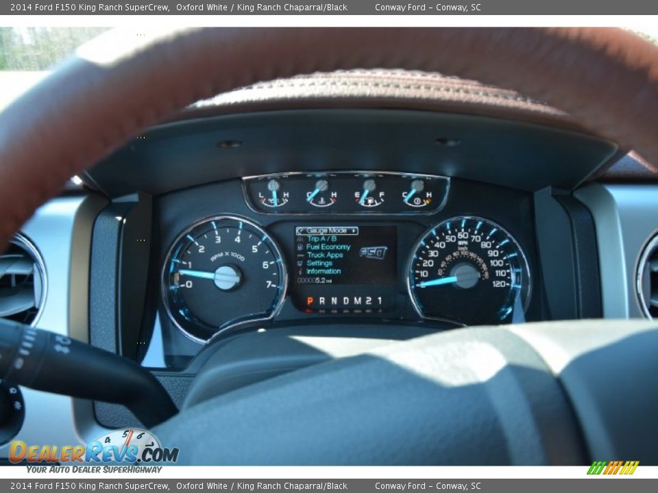 2014 Ford F150 King Ranch SuperCrew Oxford White / King Ranch Chaparral/Black Photo #23