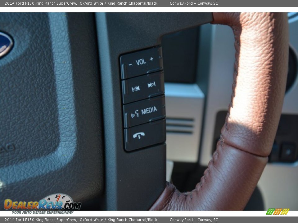 2014 Ford F150 King Ranch SuperCrew Oxford White / King Ranch Chaparral/Black Photo #25