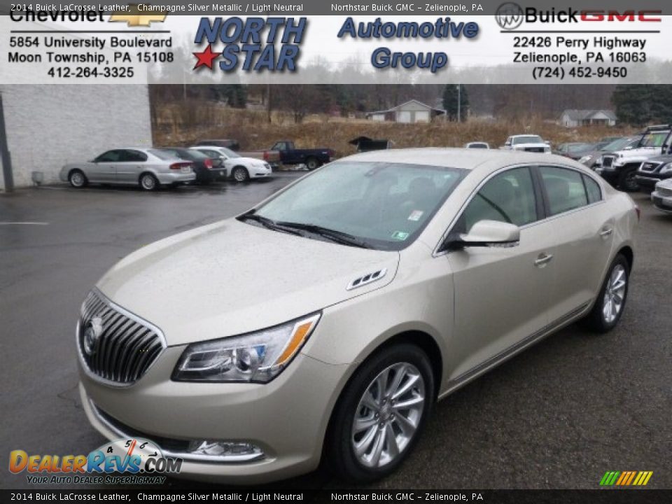 2014 Buick LaCrosse Leather Champagne Silver Metallic / Light Neutral Photo #1