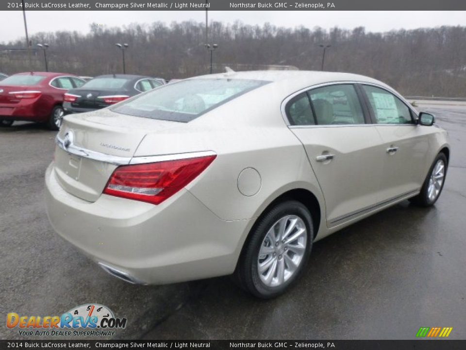 2014 Buick LaCrosse Leather Champagne Silver Metallic / Light Neutral Photo #5
