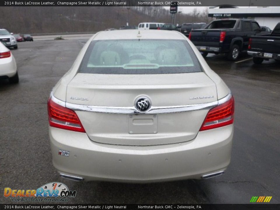 2014 Buick LaCrosse Leather Champagne Silver Metallic / Light Neutral Photo #6