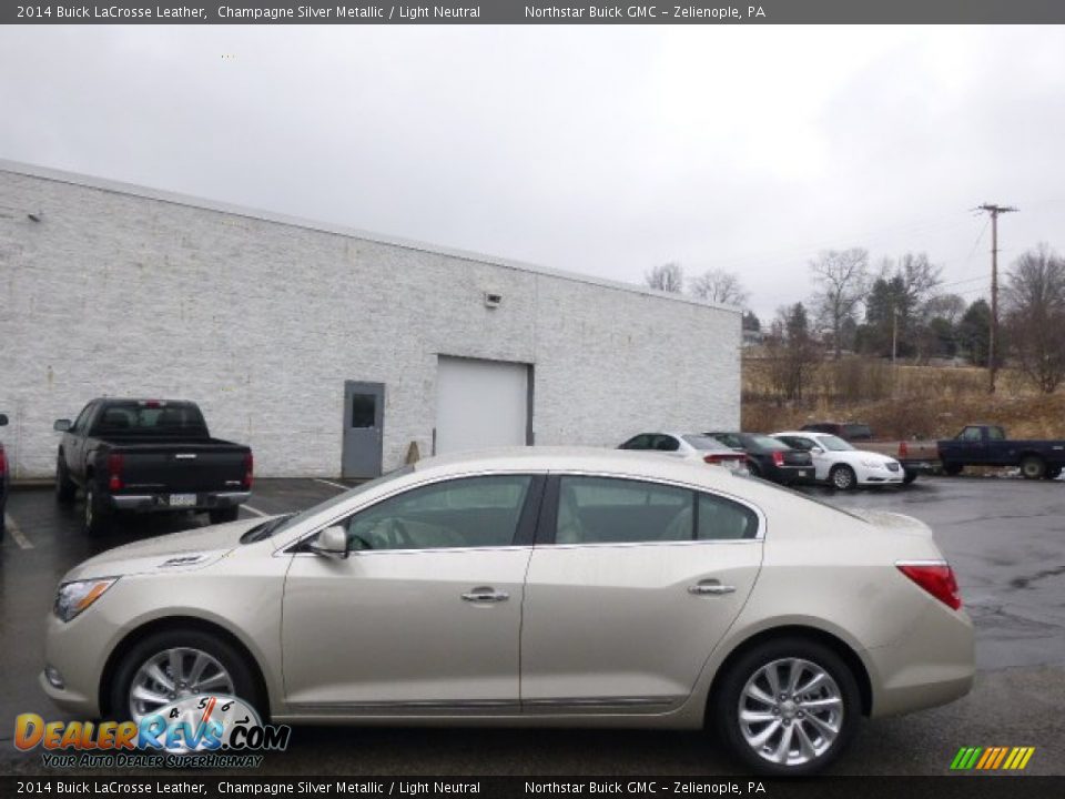 2014 Buick LaCrosse Leather Champagne Silver Metallic / Light Neutral Photo #8