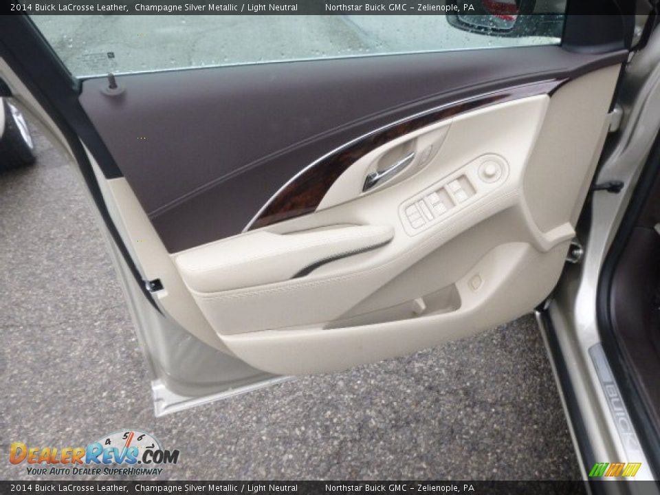 2014 Buick LaCrosse Leather Champagne Silver Metallic / Light Neutral Photo #11
