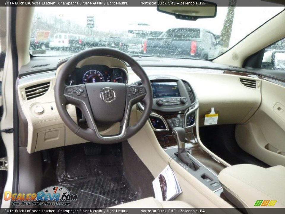 2014 Buick LaCrosse Leather Champagne Silver Metallic / Light Neutral Photo #14