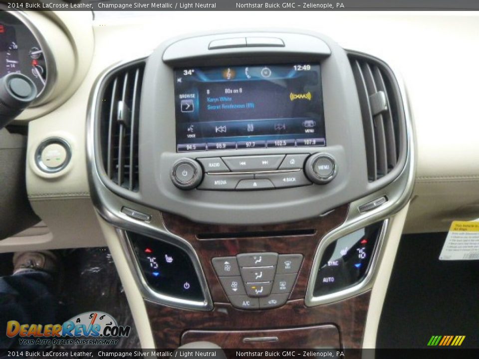 2014 Buick LaCrosse Leather Champagne Silver Metallic / Light Neutral Photo #15