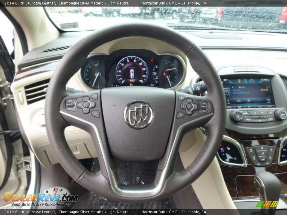 2014 Buick LaCrosse Leather Champagne Silver Metallic / Light Neutral Photo #18