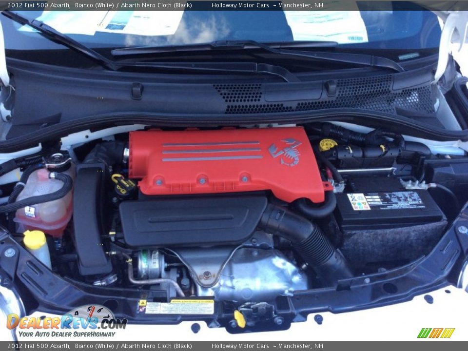2012 Fiat 500 Abarth 1.4 Liter Turbocharged SOHC 16-Valve MultiAir 4 Cylinder Engine Photo #8