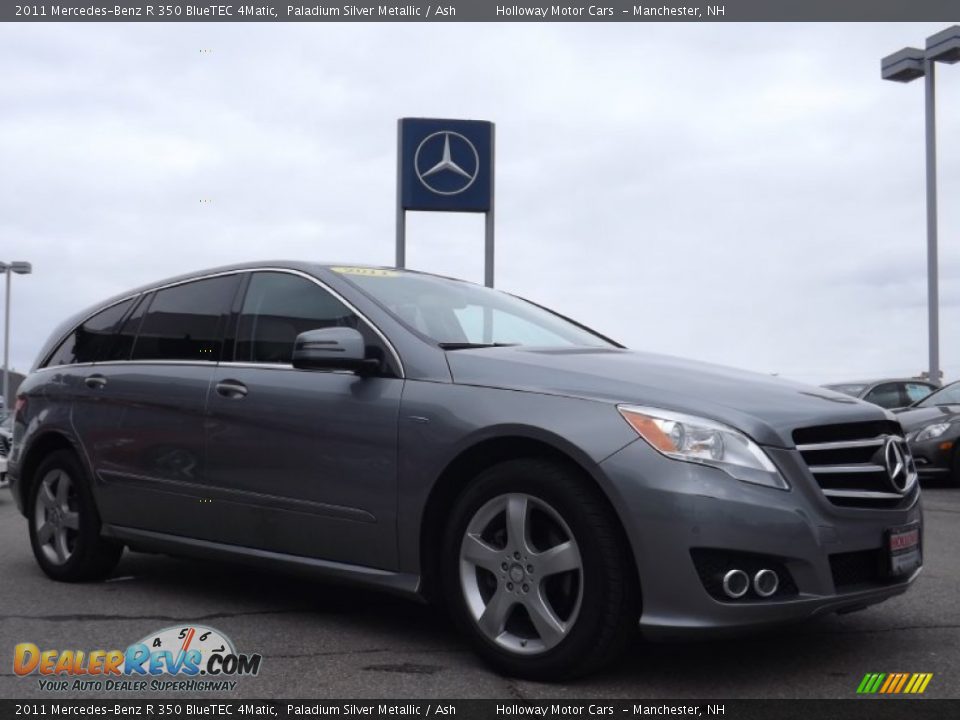 2011 Mercedes-Benz R 350 BlueTEC 4Matic Paladium Silver Metallic / Ash Photo #3